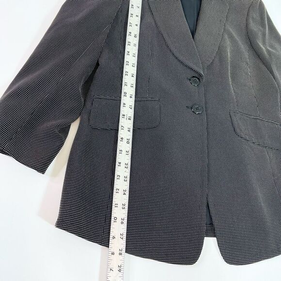 Lafayette 148 Single Breasted Blazer Women's 10 Lapel Notch Black Office Career - Picture 3 of 8